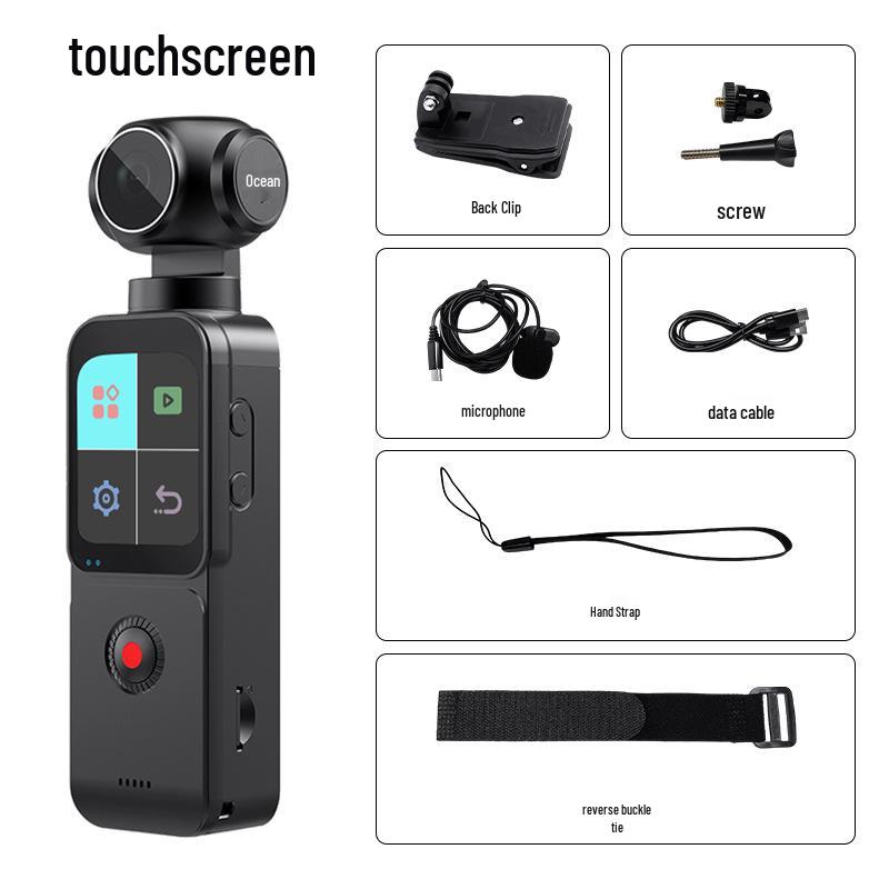 4K HD Sportkamera mit 270° drehbarem Handheld-Stabilisator