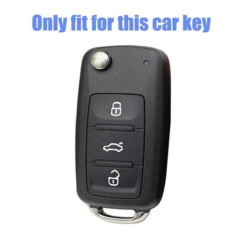 TPU pouzdro na klíče od auta Ochranná taška na celý autoklíč pro VW Volkswagen Polo Tiguan Passat Golf Jetta Lavida Škoda Octavia