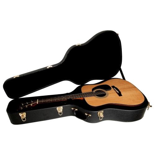 KC GJ-130 Hard Case for Acoustic Guitar (Compatible with J-45 Type)