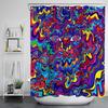 New Modern Style Psychedelic Series Shower Curtain Polyester Waterproof Mildew Proof Abstract Eyes Bathroom Curtain With Hooks
