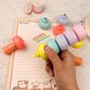 KOMI Creative Macaron-Shaped Fluorescent Pen - Cute Japanese Korean Style Student Gift for Journals
