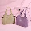 Solid stitching zipper ladies bags shoulder traveling crossbody bags for women nylon large capacity pocket