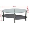 VidaXL Coffee Table with Exclusive Design Black
