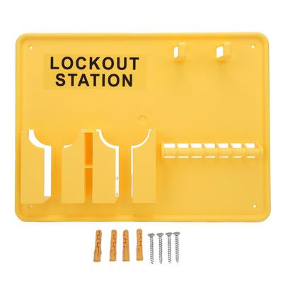 Lockout Tagout Station Deformation Proof Enhanced Safety Wall Mounted Lock Out Tag Out Kit for