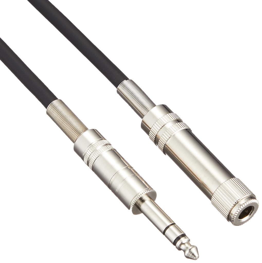 6.3mm Stereo Extension Cord, 15m, Metal