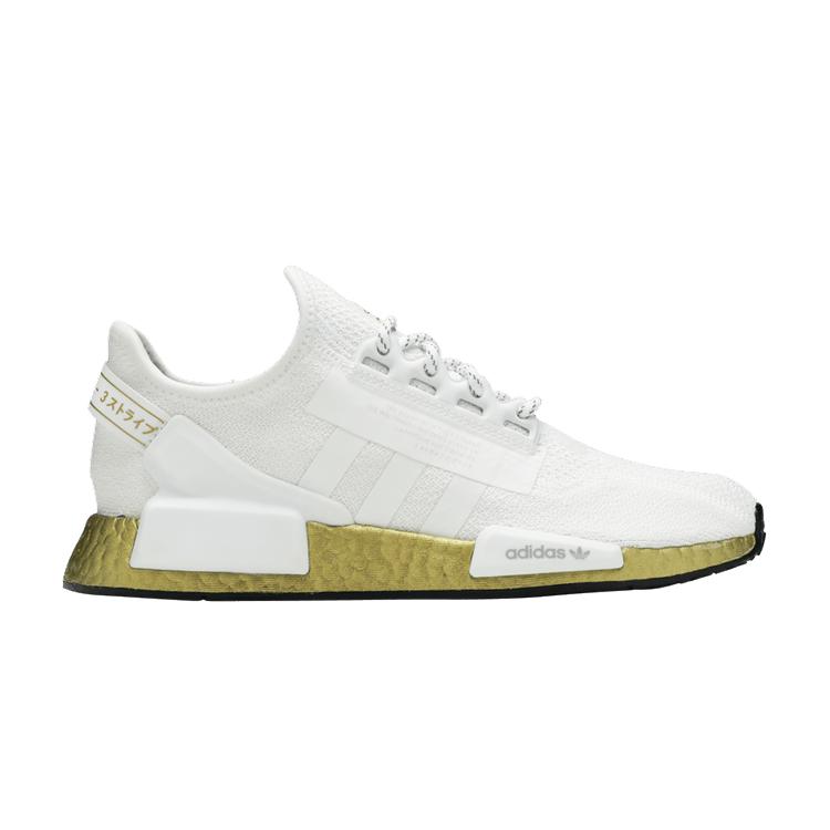 Women's Sneakers adidas NMD V2 Cloud White Gold Metallic (Women's) Cloud White/Cloud White/Gold Metallic