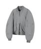 Ironyporno Whiteline 86-Iro300 Padded Ma-1 Oversized Short Padded Jacket Grey