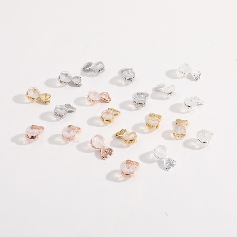 Set of 20 Earlobe Supports Stylish Adjustable Earring Lifter Ear Accessory Charm Easy To Use Silicone Earring Lifters