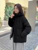 Down jacket women's short models New year's models Winter thickened loose hooded small white duck down sweet coat