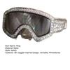 Anello Occhiali da Sci Strass Lucidi Anello da Dito Anello a Tema Sport Invernali 3D Accessorio Gioiello per Cappotto Invernale Regalo per Appassionato di Sci