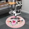 1 Stück Mutig, der feige Hund Büro Runder Teppich, Schlafzimmer Wohnzimmer Heimdekoration, Zimmer Deko, Offic a1016069