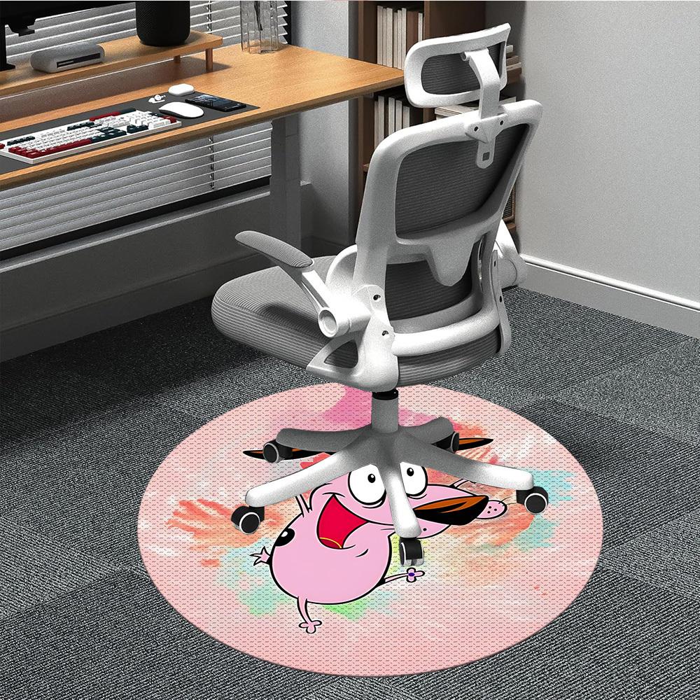 

1pc Courage the Cowardly Dog Office Round Area Rug, Bedroom Living Room Home Decor, Room Deco, Offic a1016069 80cm by 80cm