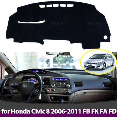Car Dashboard Cover Avoid Light Pad Instrument Panel Mat Case Carpets for Honda Civic 8 2006-2011 FB FK FA FD