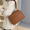 2025 winter new Korean niche design underarm women's bag temperament solid color retro large capacity shoulder tote bag