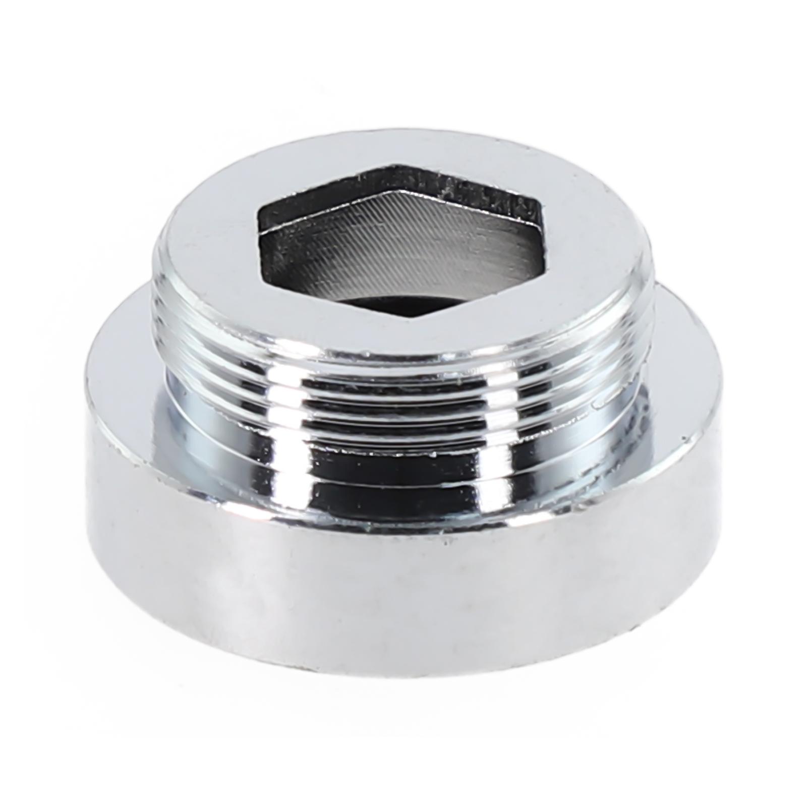 

Thread Adapter for Kitchen Faucet Water Saving Brass Tap Aerator 24mm 22mm Outside Thread 16mm-22mm