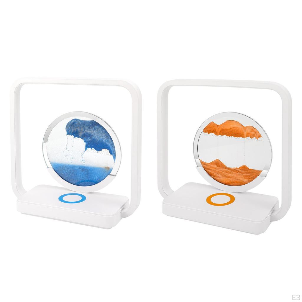 Flowing Sand Night Light with Dynamic Illumination for Home Decor