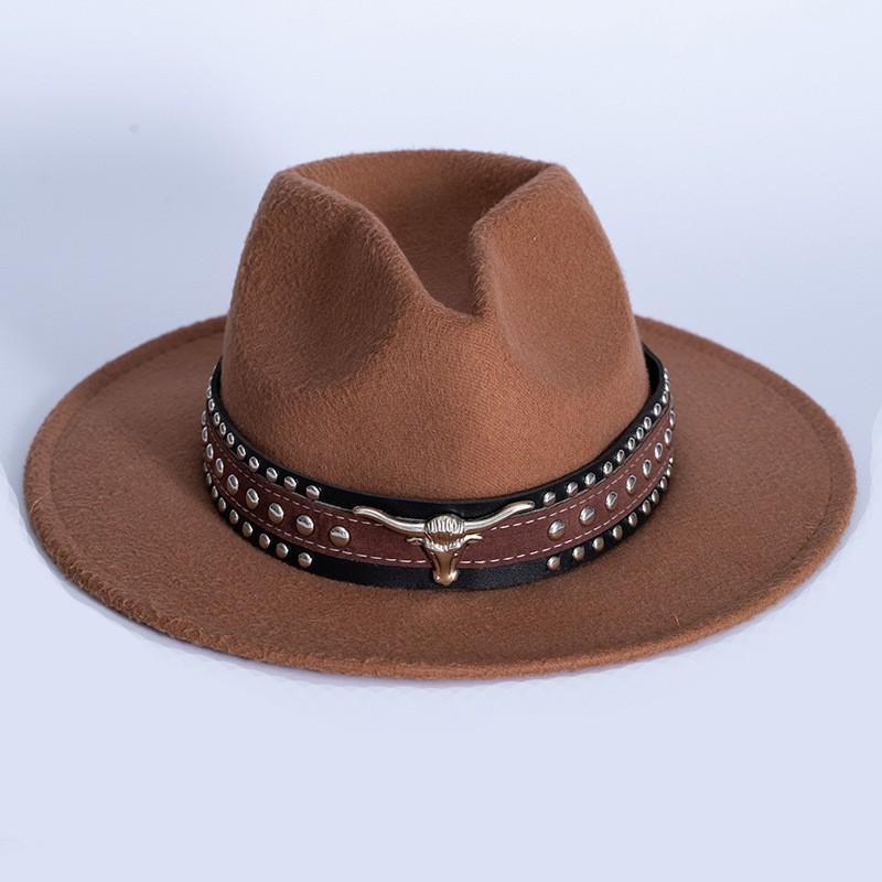 Tribal Ethnic Style Earrings, Hat Circumference, Western Cowboy Hat, Bull Head Decoration, Top Hat, Straw Hat, Hat Belt, Accessories.