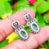 Swiss Blue Topaz Gemstone Handmade 925 Sterling Silver Gift Earring 1.77" D5q81