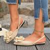 2025 Summer Closed Toe Women's Sandals Fashion Floral New Daily Light Comfortable Plus Size Best Seller Flat Sandals Zapatos