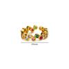Pinky Zircon Ring for Women Stainless Steel Gold Ring Trend Couple Waterproof Aesthetic Wedding y2k Jewelry anillos