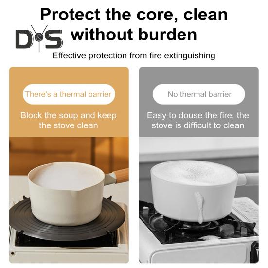 Gas Stove Heat Diffuser with Removable Handles Anti-Scald Handle Even Heat Distribution Multi-Purpose Flame Guard for Stewing Frying Camping Reducer