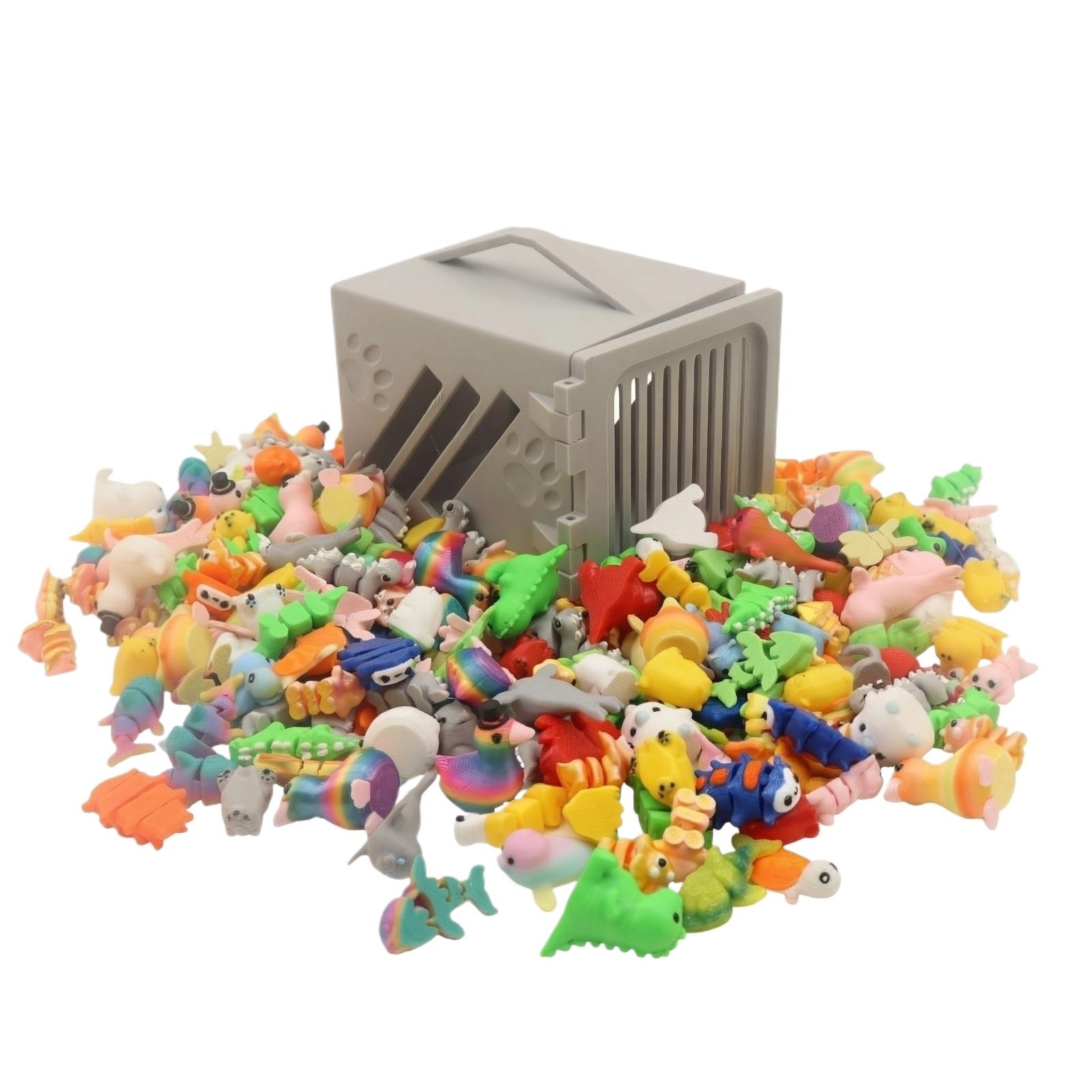 80-piece Random Small Animal Set Ornaments, Lifelike Animal Models For Microscopic Decoration One Size