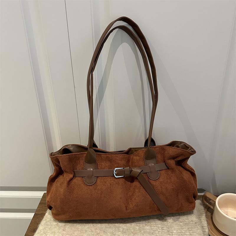 Retro Nische Handtasche Herbst neu große Kapazität Pendeln einfach Schulter Unterarmtasche Tragetasche