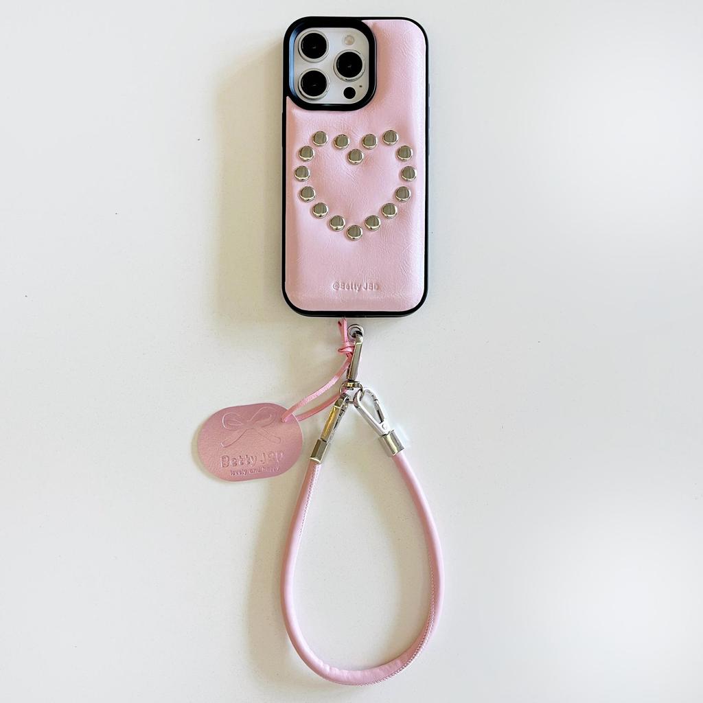 iPhone 17 Pro Max Case: High-End Leather Texture with 3D Rivets, Also Fits iPhone 16 Pro and iPhone 15