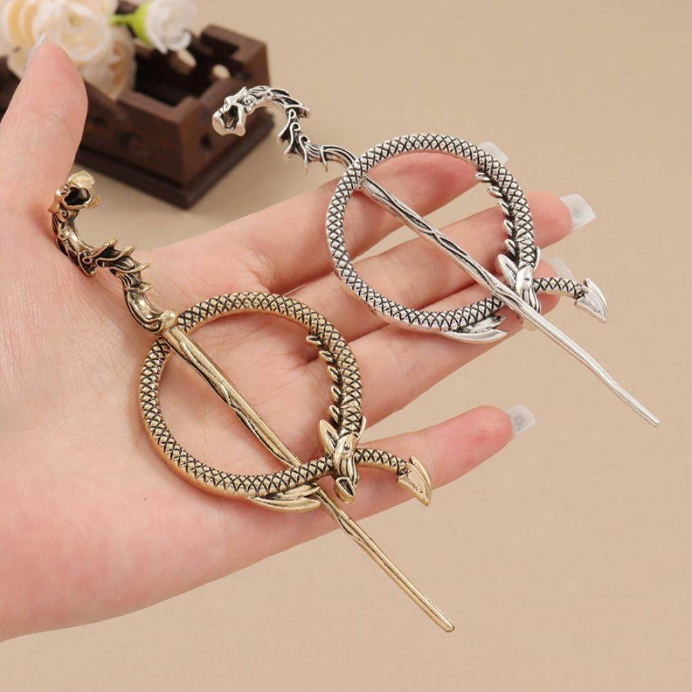Fashion Women Celtic Hair Slide Hairpins Viking Celtic Celtic Knot Hair Stick Metal Hair Barrette Hair Pin Retro Hair Accesso
