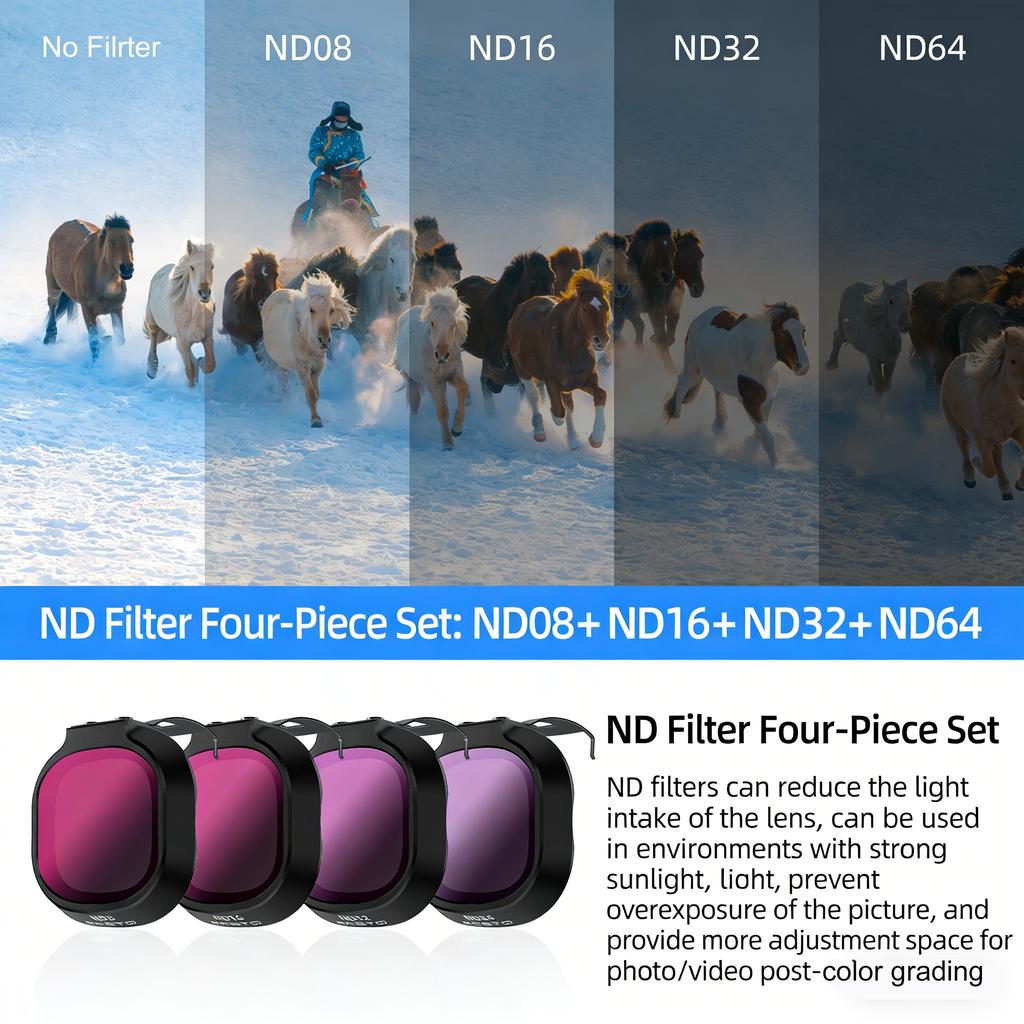 Para DJI NEO 2 Kit de Filtros de Lente ND8 ND16 ND32 ND64 CPL UV Filtros ND Leve Filtro de Câmera Para Acessórios de Drone DJI NEO 2