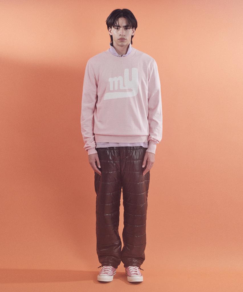 MAYOL My Logo Intarsia Round Neck Knit_Pink