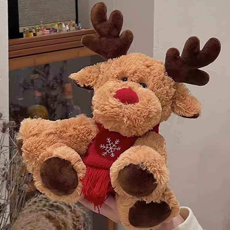 Weihnachtsdekorationen Niedlicher Bär Hängender Anhänger Weihnachtsbaumschmuck Kawaii Tier Rentier Plüschkissen Geburtstag Feiertagsgeschenke