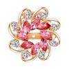 Fashion Crystal Flower Brooch Women'S Hot Sale Alloy Diamond-Encrusted Brooch Silk Scarf Buckle Dual-Use
