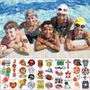 10sheets Ball Games Basketball Soccer Tattoo Stickers For Face Arm Body Temporary Waterproof Tattoo Stickers Boys Creative Gifts