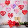 32 Wooden Heart-shaped Handicrafts, Valentine's Day Heart-shaped DIY Adult Handicrafts, Class Gifts, Party Decorations.