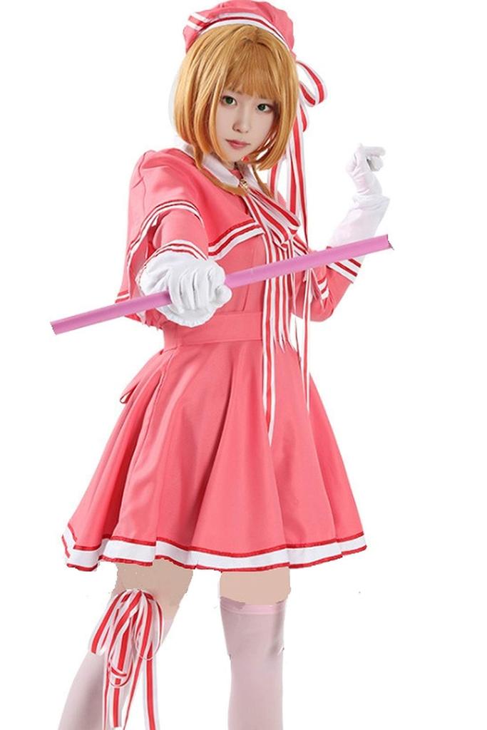[Hosaku Co., Ltd.] Sakura Magical Girl Combat Uniform, Game Character Cosplay Costume, Event, Party, Disguise (Type B)