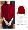 Women's Autumn Winter Pure Wool Knit Cardigan - Slimming Short Stylish Sweater Coat