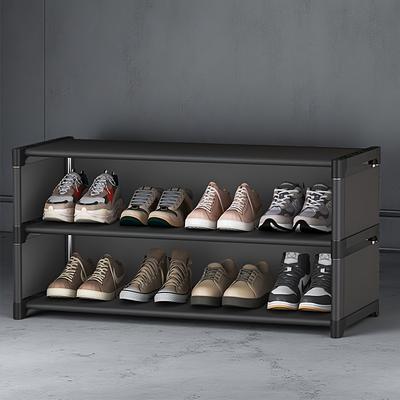 3Layers Large-capacity Plastic Bed Sole Shoe Rack | Space-saving Storage Rack, Multi-compartment Rectangular Design, Easy To Access