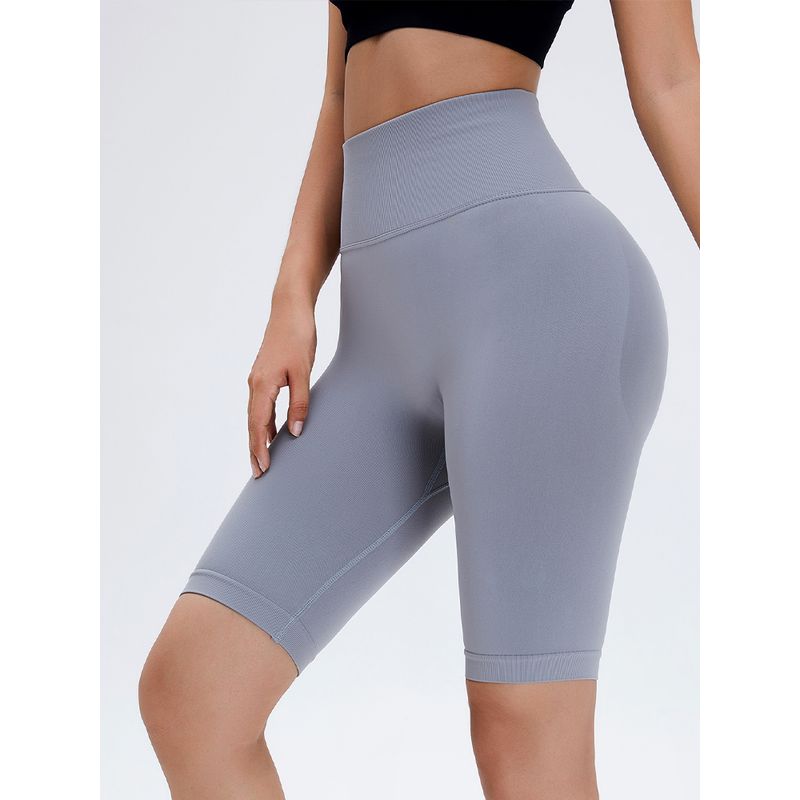 High Waist Peach Hip Fitness Shorts Women's Half Length Cycling Pants 2024 New Arrival Hip Lifting Sports Pants Running Quick-Drying Yoga