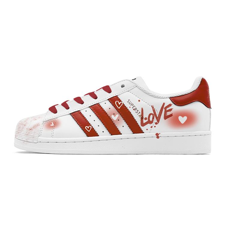 adidas Originals Superstar White Valentine, Sweet Heart Antislip Slijtvast EG4958(Team88-S-BOX)