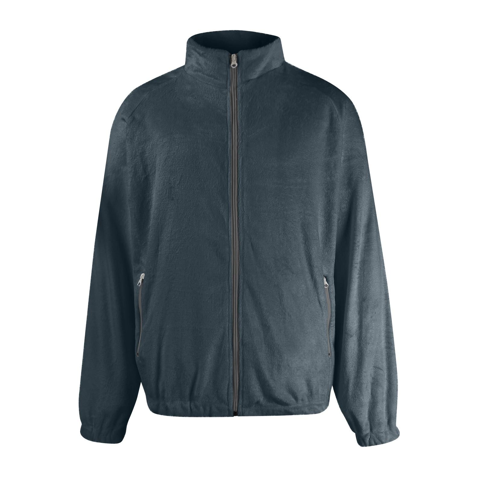 

Унисекс Зимняя повседневная модная однотонная фланелевая куртка с рукавом реглан и карманом на молнии S