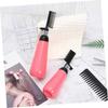 2pcs Hair Dye Applicator Bottle with Comb for Precise Root Coloring Salon and Home Use