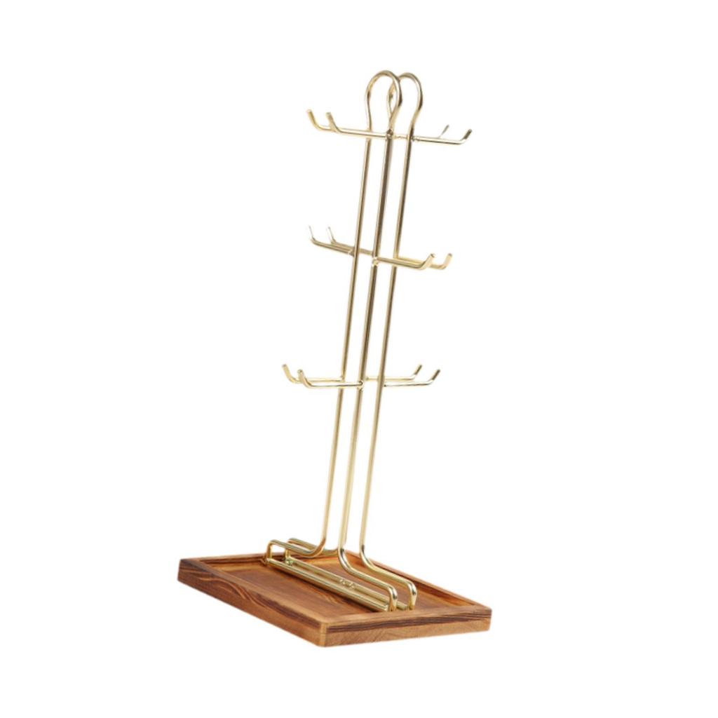 Mug Tree Coffee Cup Holder,Coffee Bar Accessory,Standing,Multi Function Kitchen Organizer Holder