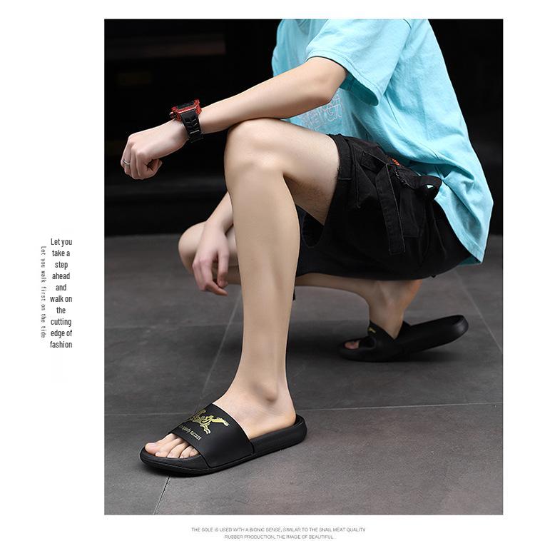 Men's XL Non-Slip Thick-Soled Summer Slippers for Outdoor, Home, and Beach