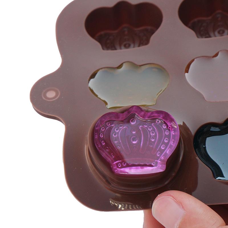 Crown Shape Silicone Mold Chocolate Candy Mould Resin Plaster Clay Molds Baking Tool