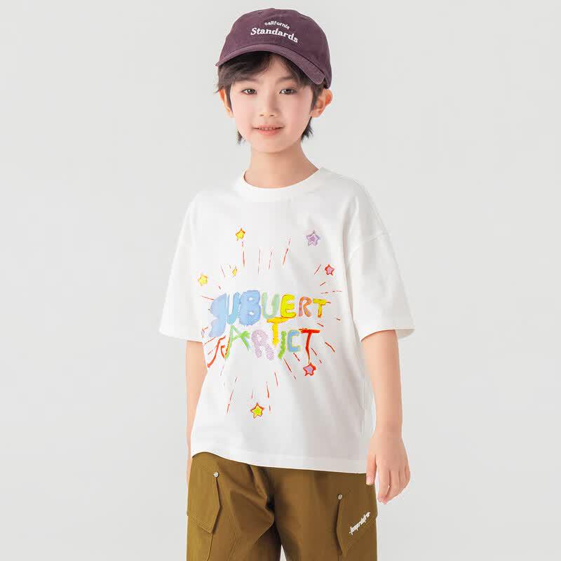 Boys' Hand-Painted Graffiti Cool-Touch Cotton T-Shirt
