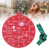 NE555 LED Christmas Tree Decoration Red and Green LED Blinking PCB Soldering DIY Kit Flashing Lights Soldering Practice Board