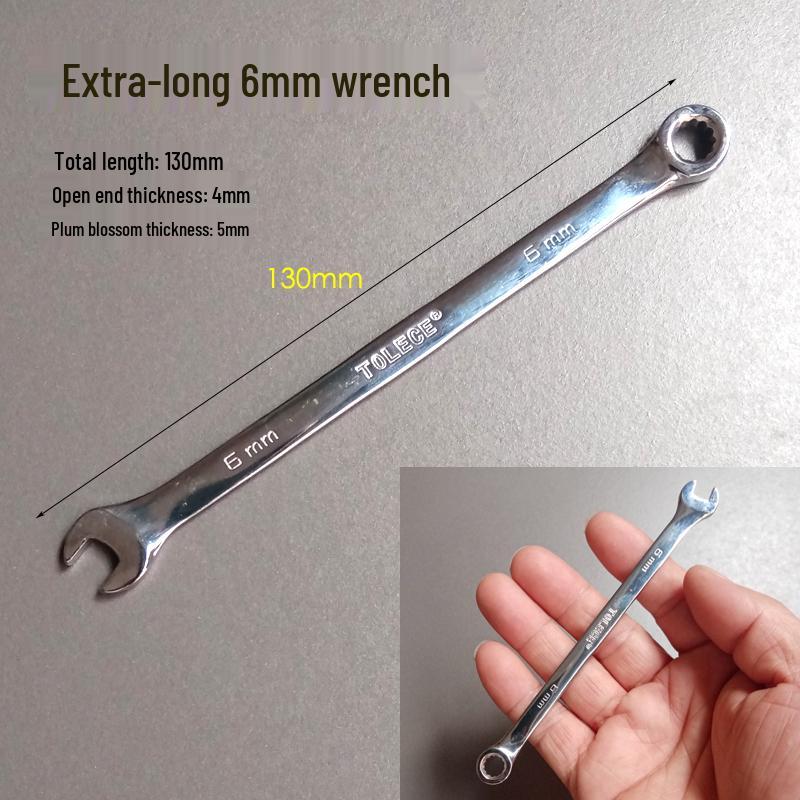 Mini Metric & Imperial Wrench Set 4-11mm Box/Open End