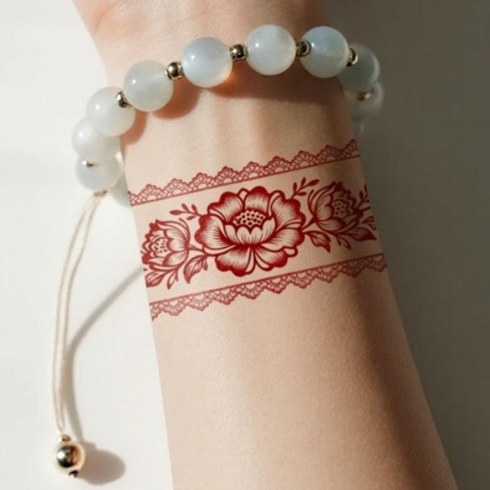 Indie Mehndi Květina Henna Dočasné Tetování Falešná Body Art Nálepka Ženy/Dáma/Dívka