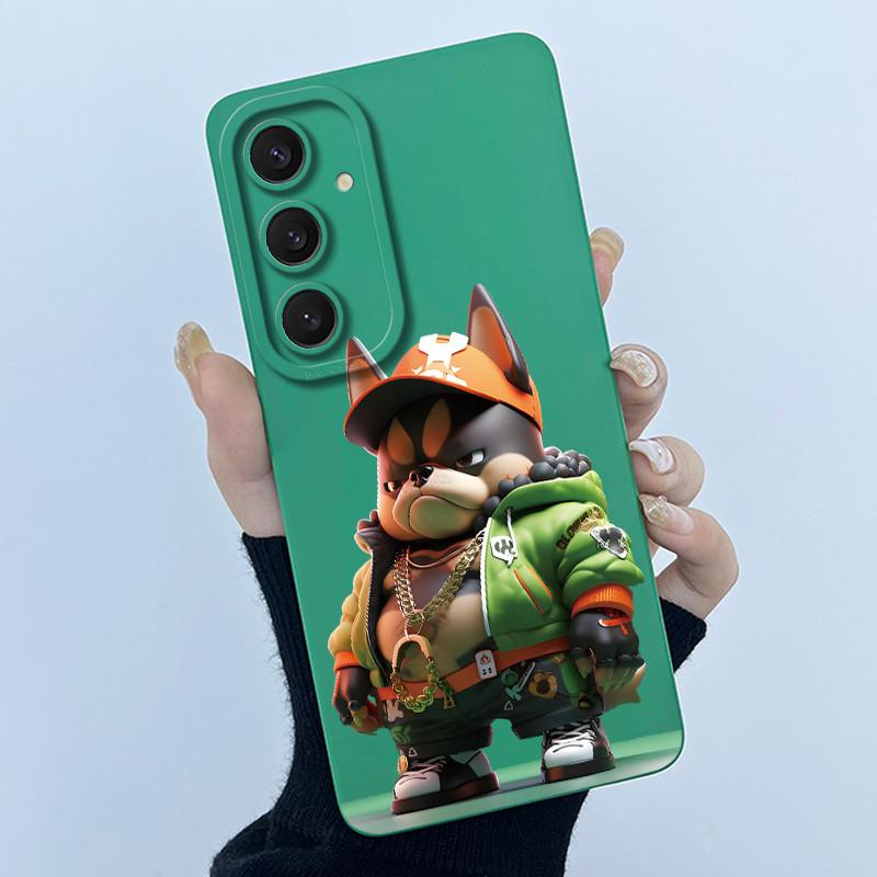 Funny Cool Cat Dog Silicone Phone Case For Samsung Galaxy A16 A26 A36 A56 5G Bumper Matte Protective Soft Back Cover Shell Capas